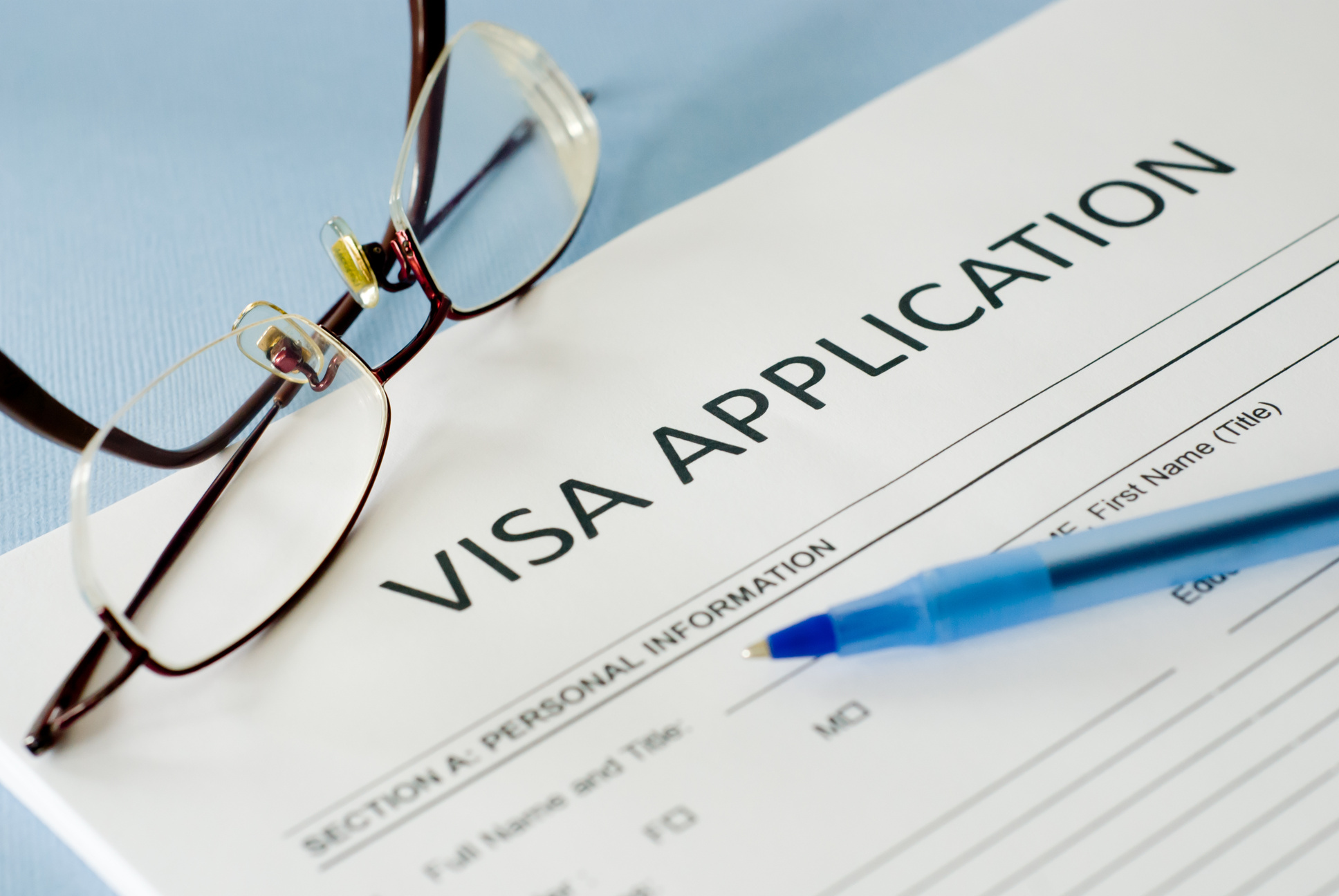 visa application form